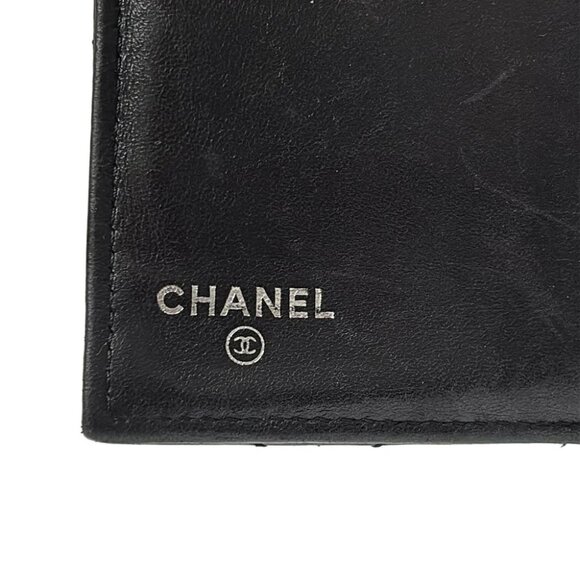 CHANEL Matelasse A31506 Black Lambskin Long Wallet - Picture 4 of 5